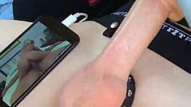 guy using fleshlight for personal pleasure and release