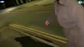 Street Girl Shoves Items Deep While on the Run