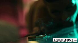 Brunette Milf Jezebelle Toys Her Pussy And Ass In A Hotel Room