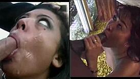 Intense Messy Facial Sucking Cock