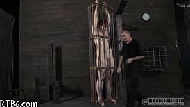 Sweet Hottie Enters Her Cage