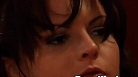 Mistress commands slave under her