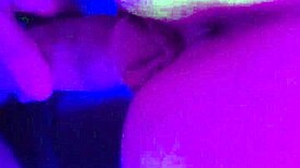 Roxy lights moans as she gets a creampie in her pussy from a big cock