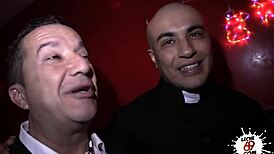 spanish priest hits the streets for hardcore outdoor blowjobs