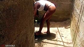 german folks struggle in public spot