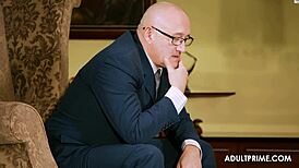 The Senator Gets His Face Fucked By The Hot Babe In This Video.