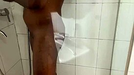 Nigerian ebony lesbian uses dildo for double penetration