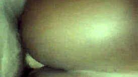 fat ebony ass gets creampie from white cock interracial