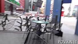 having sexy sex after a relaxing shower with that teen