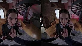 your boyfriend's girl gives a blowjob in the dark room