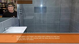 That sonic game is wild, babysitter gets creampied in hentai