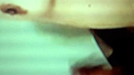 Hidden couple has close-up sex on bed