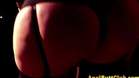 Lesbian booty rimming turns into anal fingering and gaping threesome 😈💦