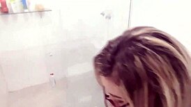 Hot Naughty Girl Shows Off Pussy While Cleaning