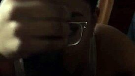 Busty toppy gives a deepthroat to big black cock