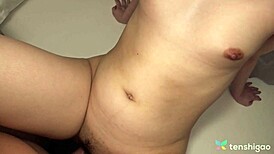 japanese brunette nana okamoto gets naughty with her boyfriend in bed