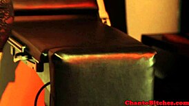 Femdom Mistress Punishes Submissive Lesbian Subs in Bondage