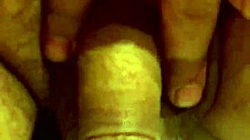 Guy jerks his soft cock in the bathroom