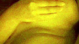 Horny petite latina slut masturbates close-up, fingering her shaved pussy until she cums hard.