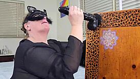 Mature Blonde Pawg Milf With Dildo And Masturbation