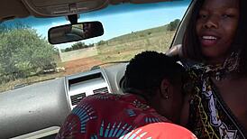 Black Nigerian dinner lady enjoys huge ebony cock for lunch 😏