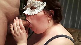 hot amateur bbw giving killer head to her lover... homemade oral creampie is unreal! 😍