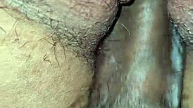 double creampie fills her pussy