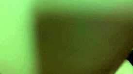 Asian slim girl intensely touches herself