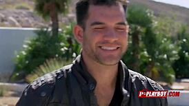 Horny brunette chick bends over for swinger group doggystyle action!