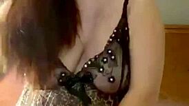 Tattooed Goth Mistress Dominates Bound Gimp with Flogging in BDSM Fetish Session