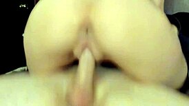 Amateur Wife Rides Husband in Cowgirl Position on the Bed