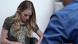 super skinny cute teen shoplifter getting fucked