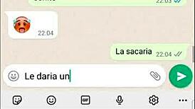 the young latina brunette chats on tinder, meeting new people in her web series