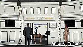 hey, check this foxy 3d cartoon blonde babe toying her wet pussy hard!