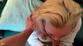 my girlfriend and i share blowjobs with a friend in an intimate threesome