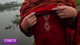 I spotted her riverside and couldn’t resist taking her right there.