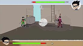 18titans episode 35 - double pussy fuck with big tits