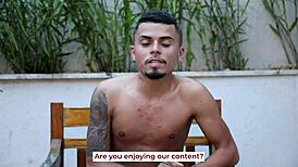 me and my friend making the naughty guy suck. feeling so horny.