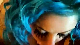 giving him sweet mouth in pov session with latina milf