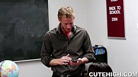 Naughty Girl Seduces Her Older Teacher