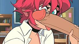 damn, sasha learns wicked blowjob skills now