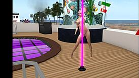 Kassie from club camel toes dances sexy with feet cameltoe and anal fun