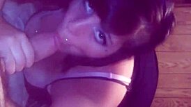 Watch her smoke while giving a blowjob, those tits bouncing in the fetish scene.