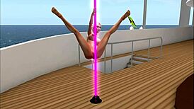 Kassie from club camel toes dances sexy with feet cameltoe and anal fun