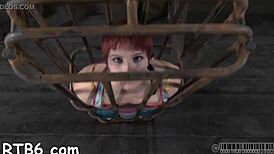 Hung Up Playgirl Gets Punished in the Garage!