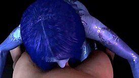 Cortana Delivers Intense Blowjob In POV Halo Parody!