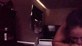 Hey, check out this bj with cum in mouth pov