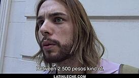latino kurt cobain lookalike engages in sex for cash with cameraman