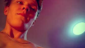 A gay blowjob video with a cumshot on face