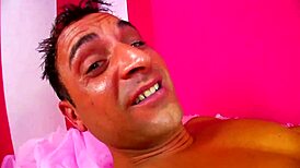 Tattooed european teen brunette gives piercing blowjob and swallows cum after hard fuck